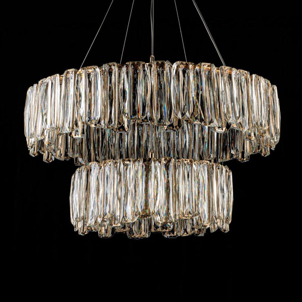 Люстра 50 см, *LED*160W, 4000K, Modelux  ML.5550.800.500 CP, Шампань