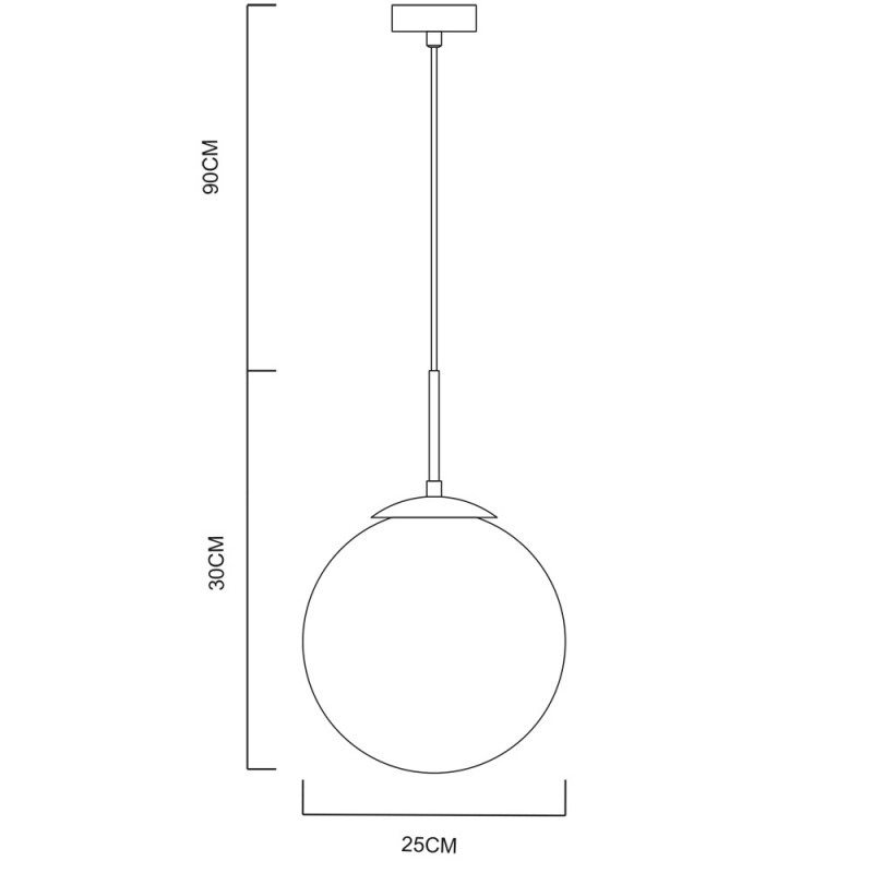 Светильник  20 см Arte Lamp  A1563SP-1CC  хром