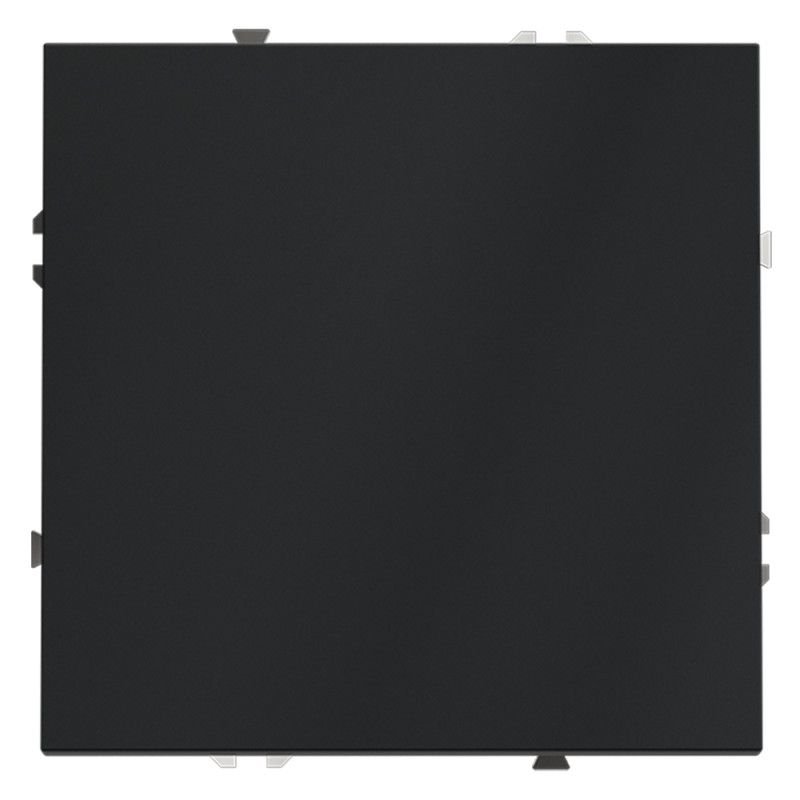 Заглушка Voltum S70 с суппортом, графит пластик Soft touch VLS080107