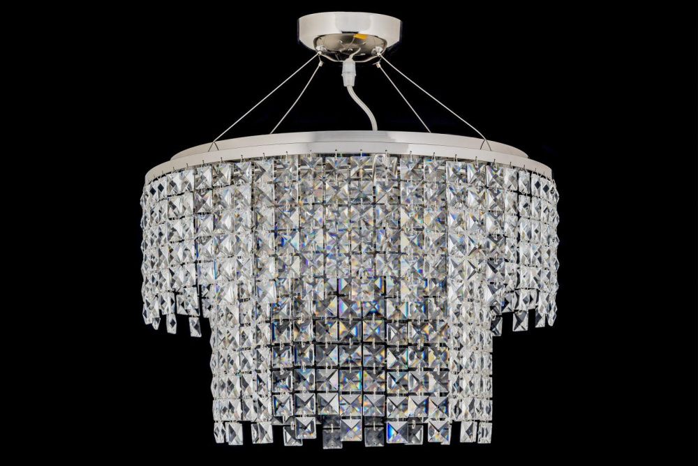 Люстра подвесная *50*30 см, 8*G9*40W, Arti Lampadari Milano Milano E 1.5.D50.522 NK, никель