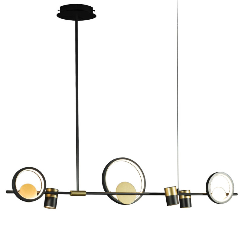 Светильник 120**30 см, 6*LED*5+40W, 3000K, Loft It Saturn 10094/1200, Черный