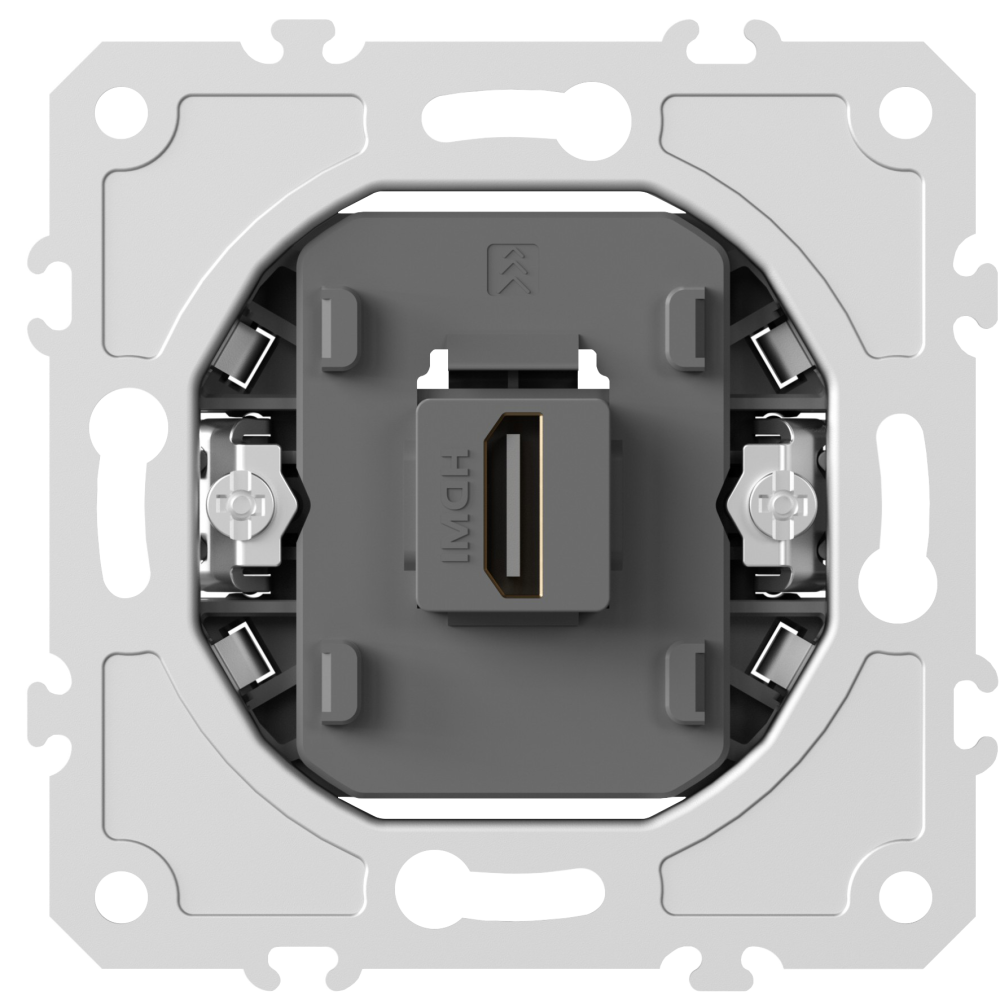Donel механизм HDMI 2.0a, черный,  разъем Type A 180° 4K  Full HD @ 60 Hz 3D, HDR,  серия DB, DB20200