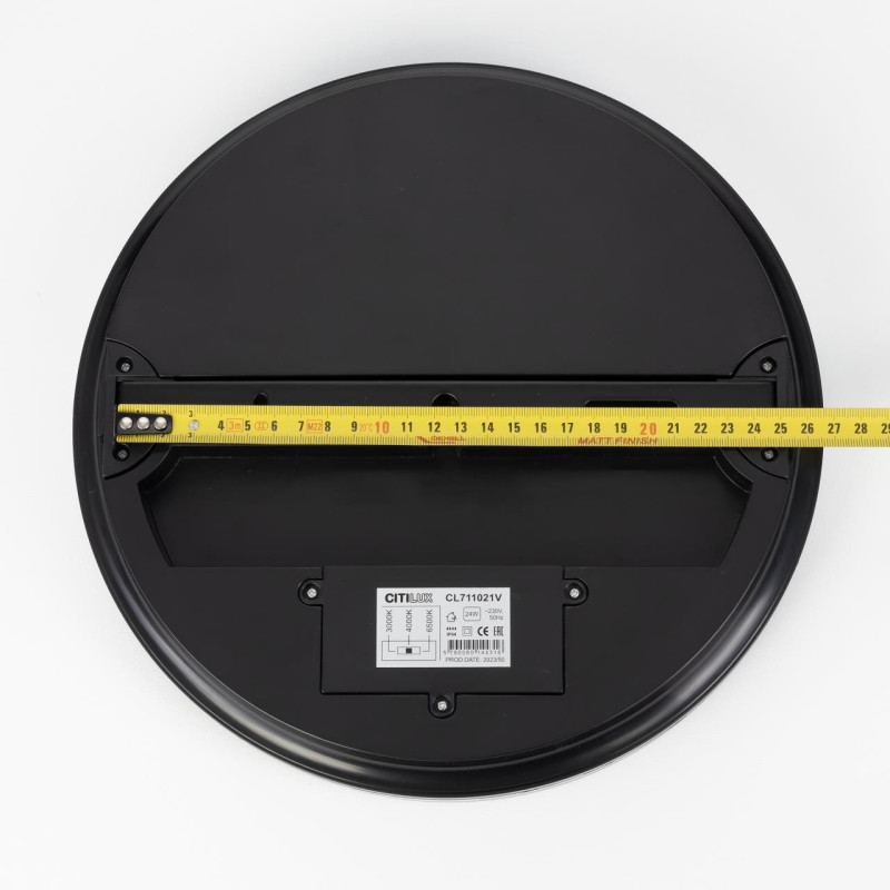 Светильник 29 см, 24W, 3000К-6000К IP64 Citilux CL711021V LUNS Черный