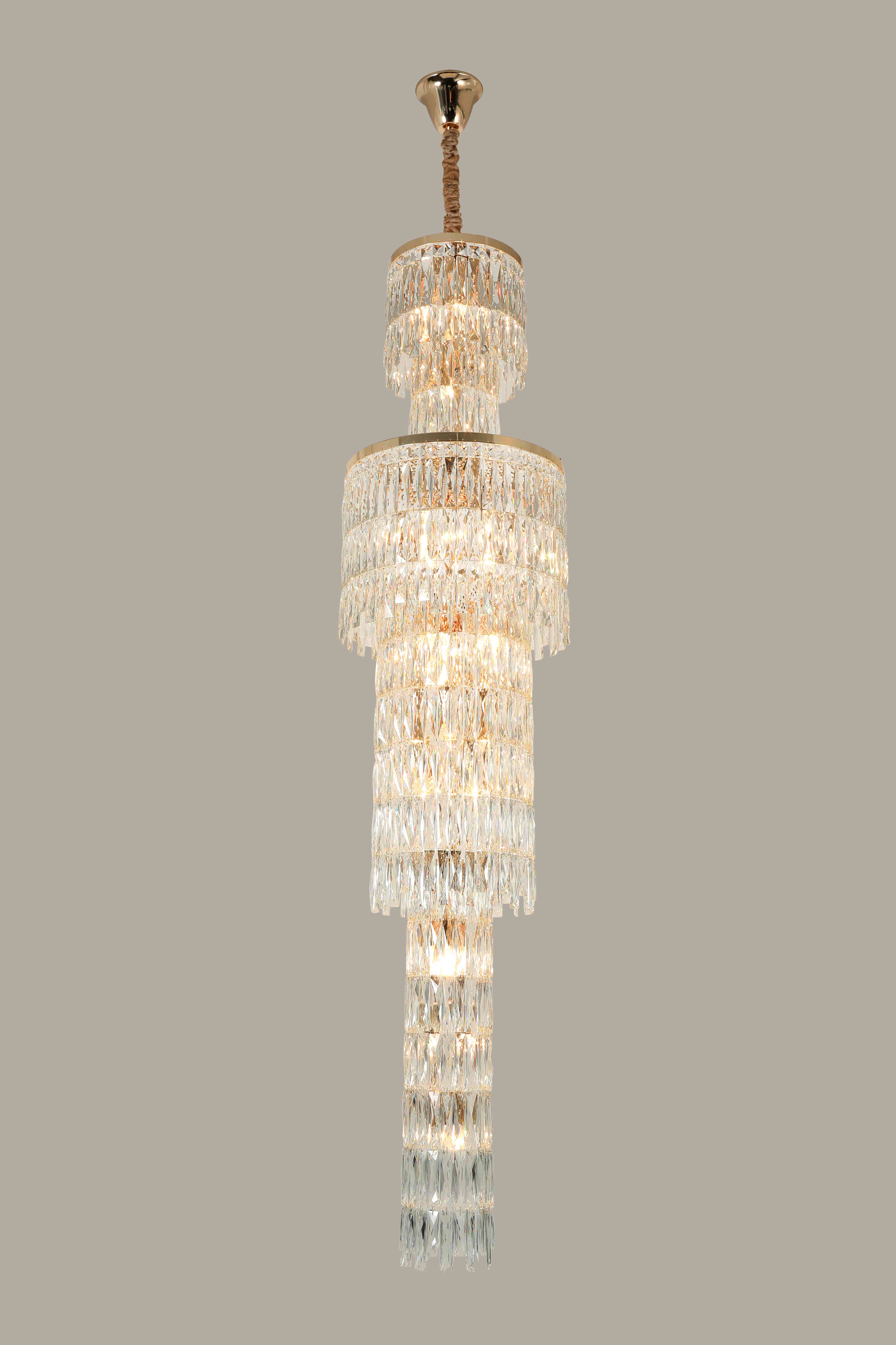 Люстра 420*1550, 19*E14, 40W NewRgy Cristallo 5036/19FG FG, Золото