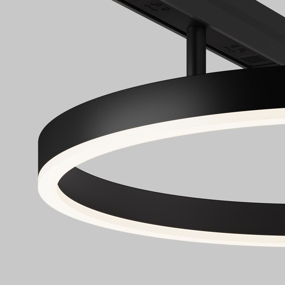 Трековый светильник 40*8 см, *LED*24W, 4000K, Maytoni technical EXILITY TR227-2-24W4K-B, Черный