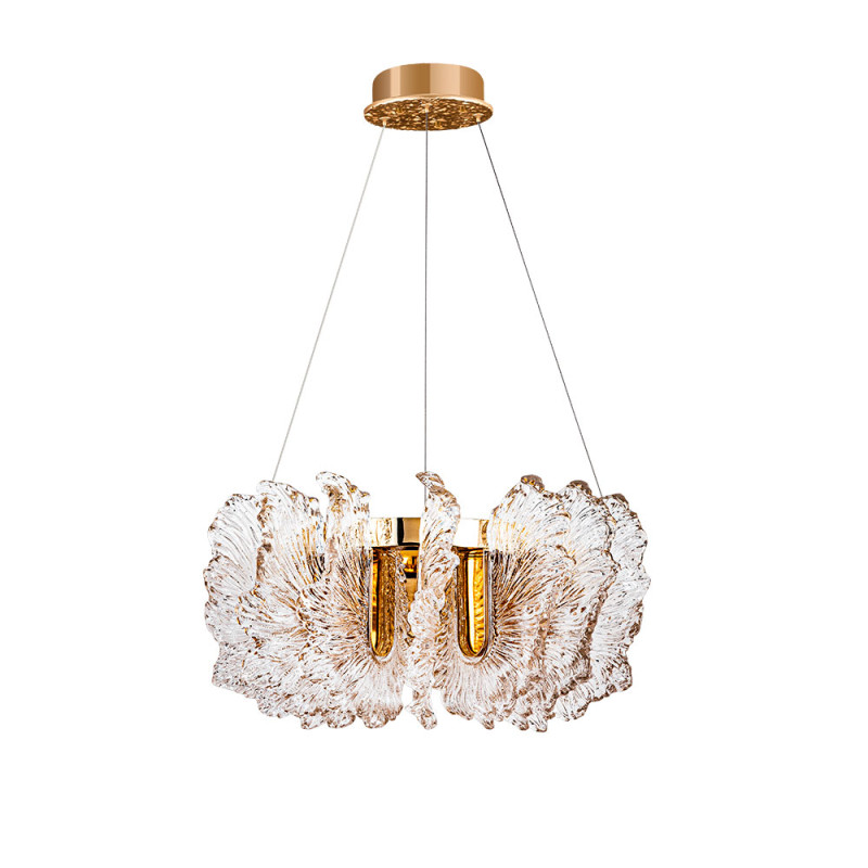 Светильник подвесной 33*18 см, 1 LED*23W, 4000 К, Divinare Anna 1138/01 SP-36, Золото