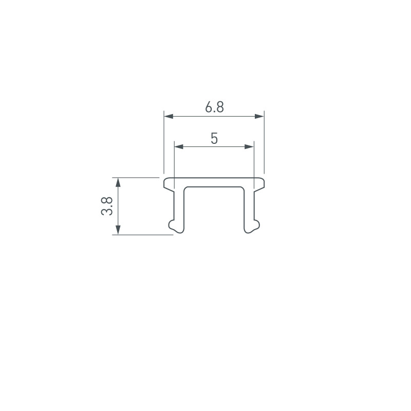 Экран Arlight 036032 300*0,7*0,35 см. Цена указана за 3 метра. Продается кратно 3 метрам.