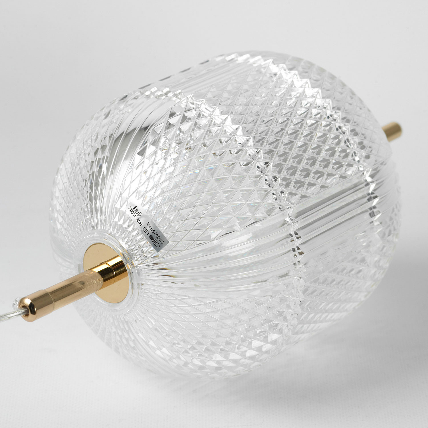 Подвесной светильник 15*160 см, 1*LED*14W 4000K блестящее золото Lussole Duval LSP-7142