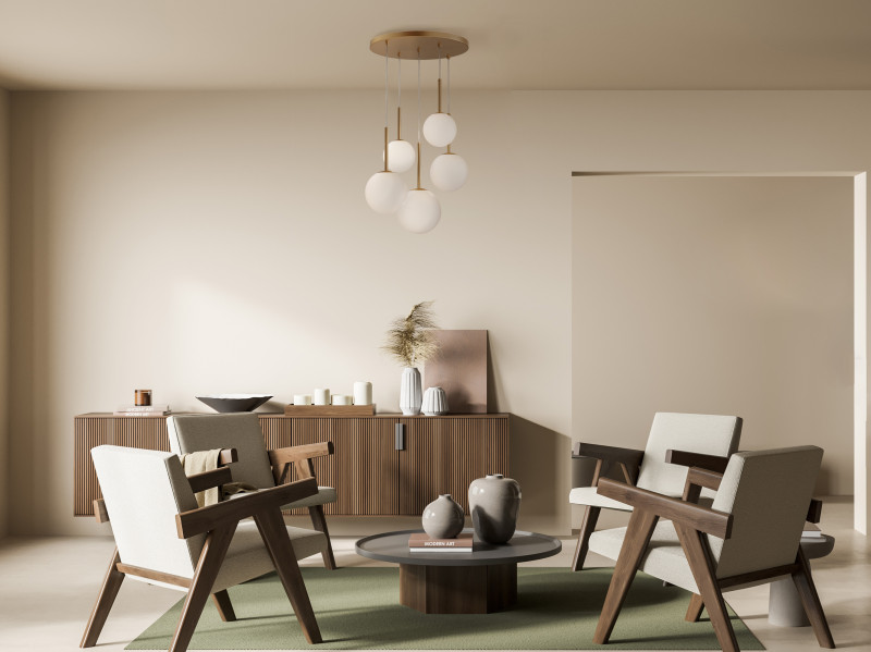Светильник 58 см, Maytoni Basic form MOD321PL-05G1, золото
