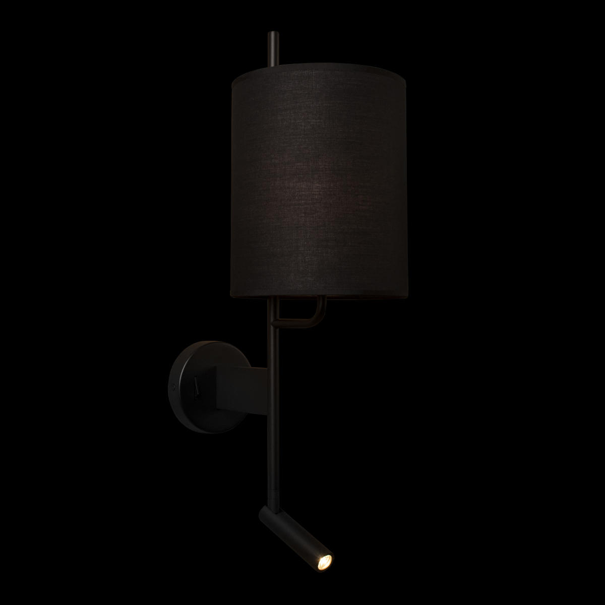 Настенный светильник 18*58 см, 2*E27+LED*1X40W + 1X3W 3200K LOFT IT Ritz 10253W/B Black черный