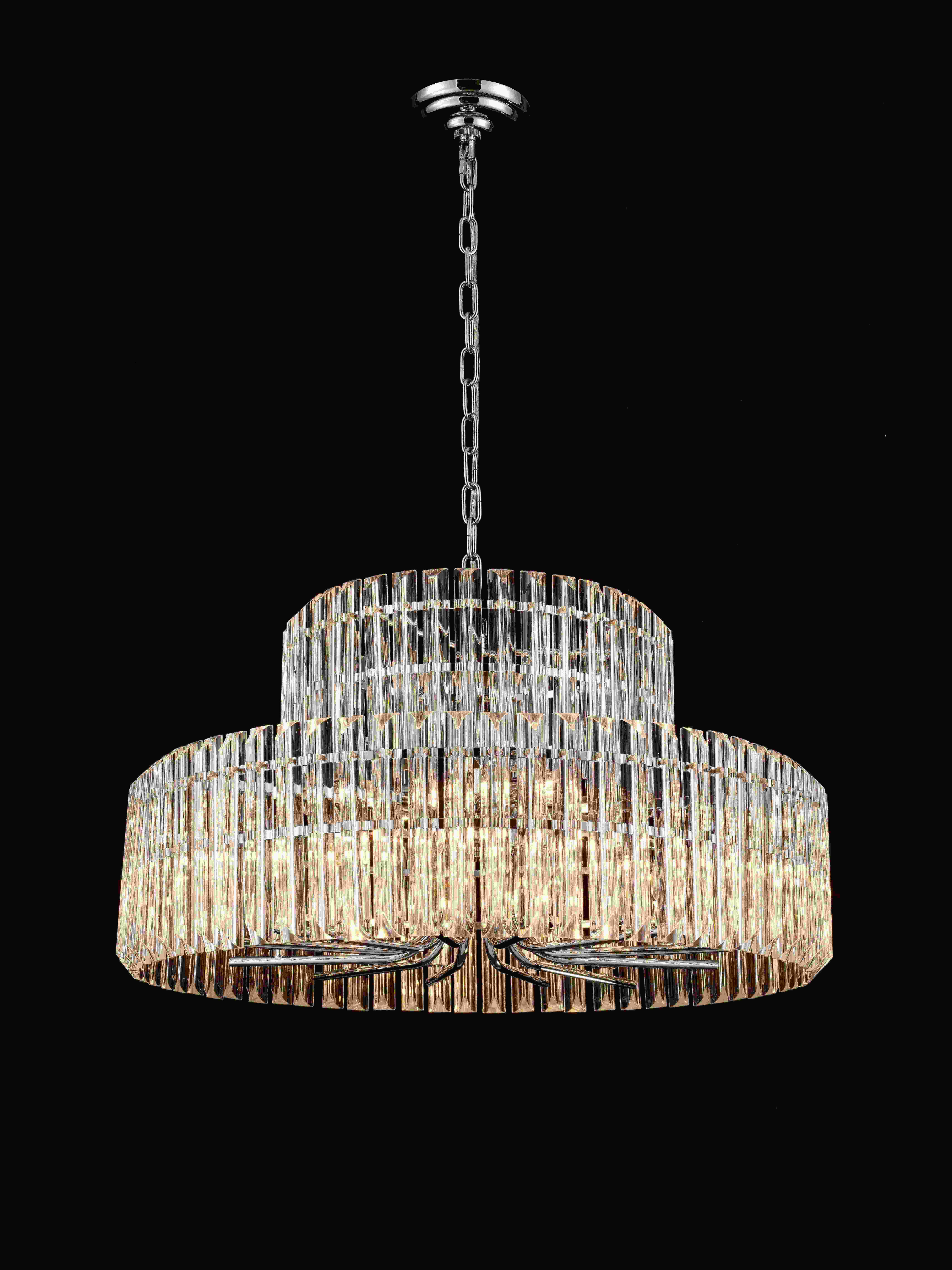 Люстра 800*430, 18*E14, 40W NewRgy Cristallo L3-ф800 CHROME, Хром