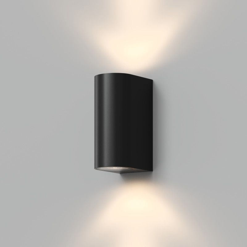 Бра 15*6,8*9,2- см, 2*GU10*30W, K, Denkirs NARVIK DK9791-BK, черный алюминий