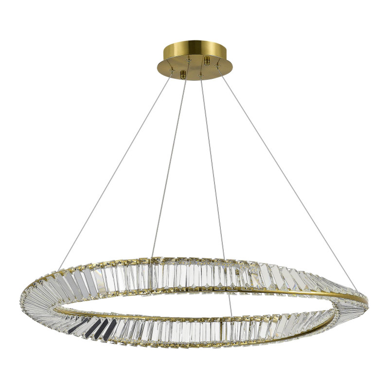 Светильник подвесной 80*200 см, LED*1*45W, 4000K, St Luce Ritorto SL6204.311.01, Латунь