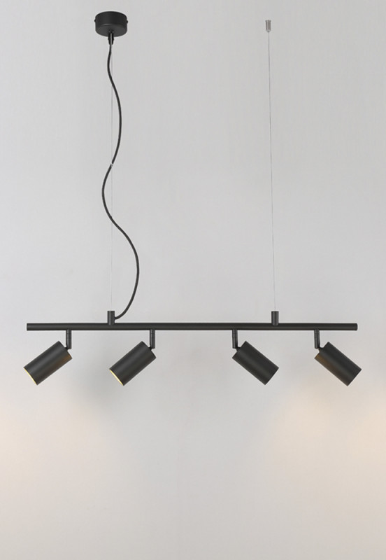 Светильник потолочный 80*6 см, Crystal Lux CLT 015C4 L800 BL Черный