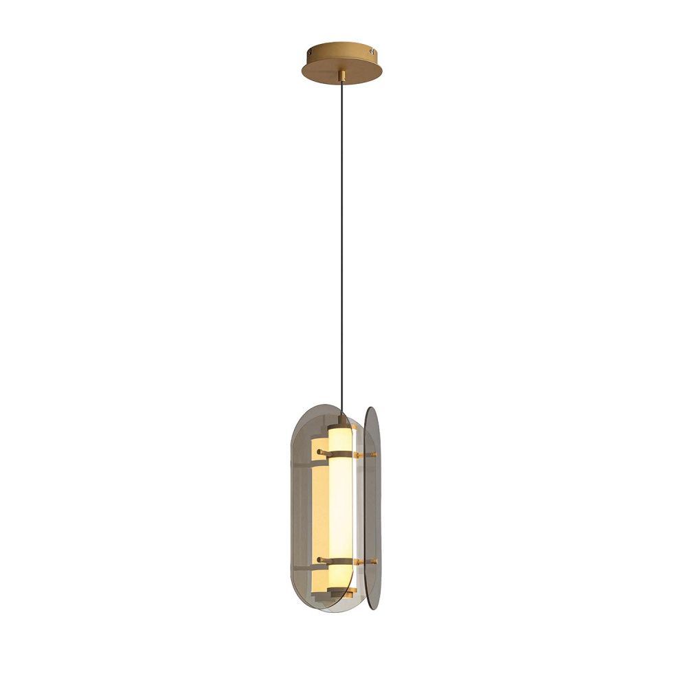 Подвес 19*42-192,5 см, 2*LED, 2,6W, 3000K, Favourite Fada 4625-2P, латунь
