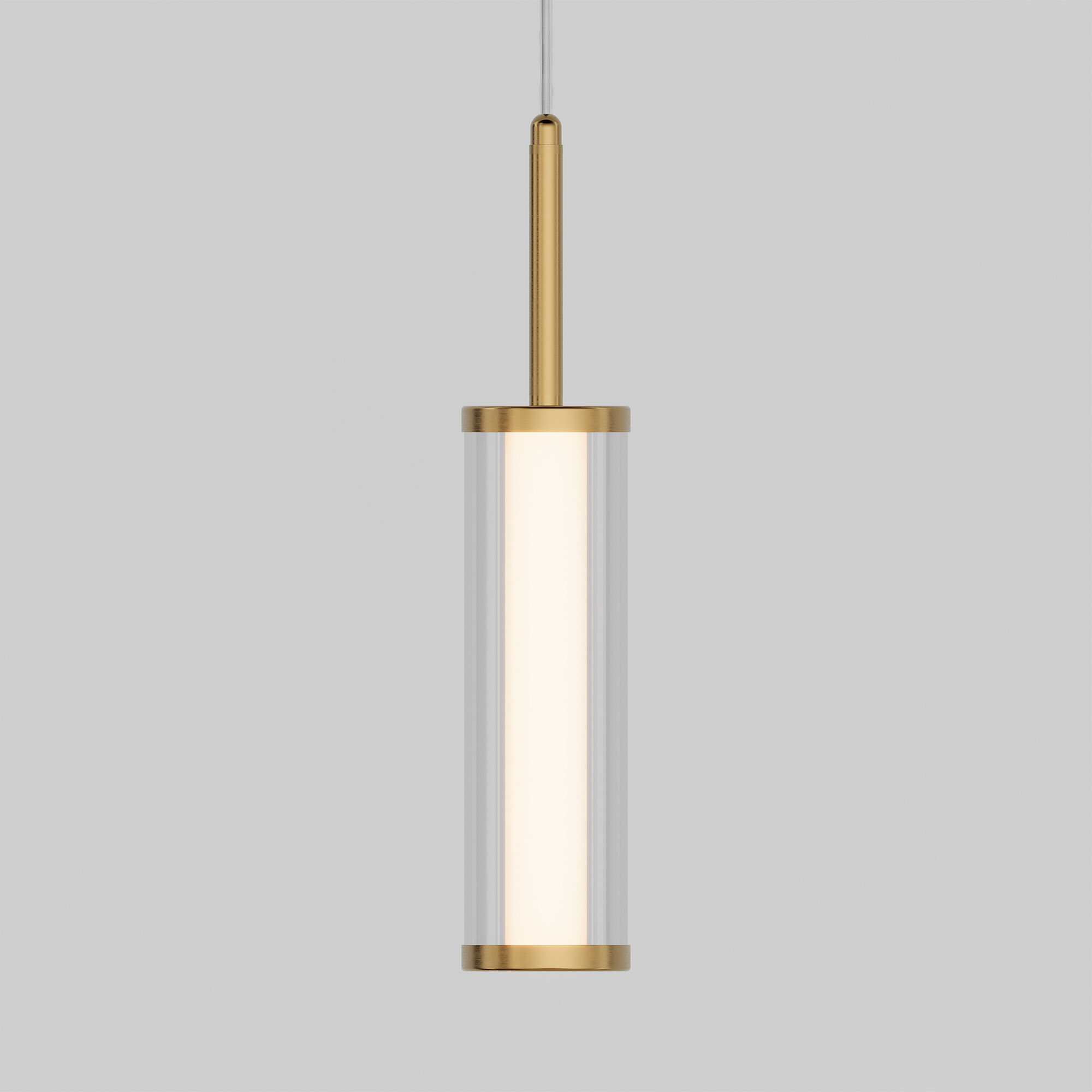Подвесной светильник 6*6*138 см, *LED, 5W, 3000 Eurosvet Stark 50386/1 LED, латунь