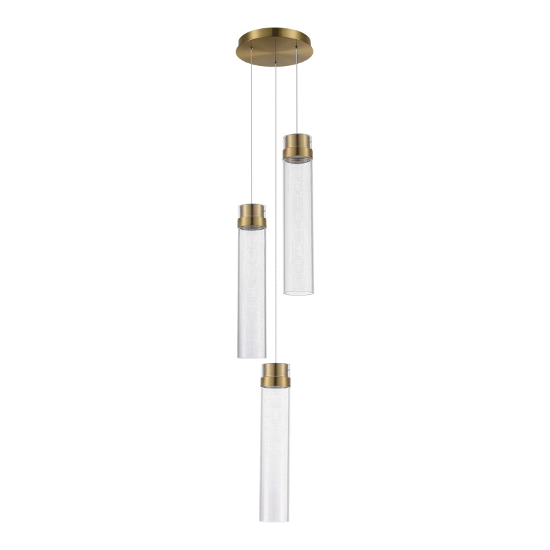 Светильник подвесной CHAMPAGNE 3*LED*12W 4000K ST LUCE SL6236.303.03 латунь