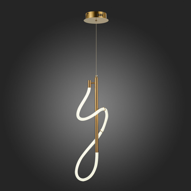 Светильник подвесной 27 см, 16W 4000K ST LUCE Sagrato SL6102.303.16 Латунь