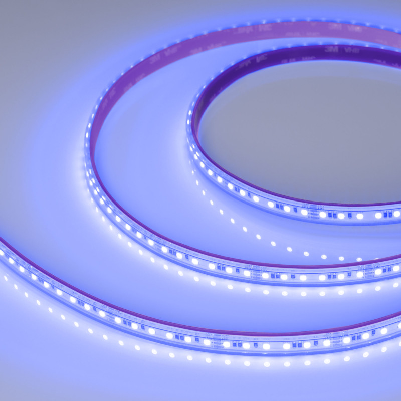 Лента герметичная RTW-PS-A120-10mm 24V RGB (12 W/m, IP67, 2835, 5m) (Arlight, 5 лет) 042907. Цена указана за 5 метров. Продается кратно 5 метрам.