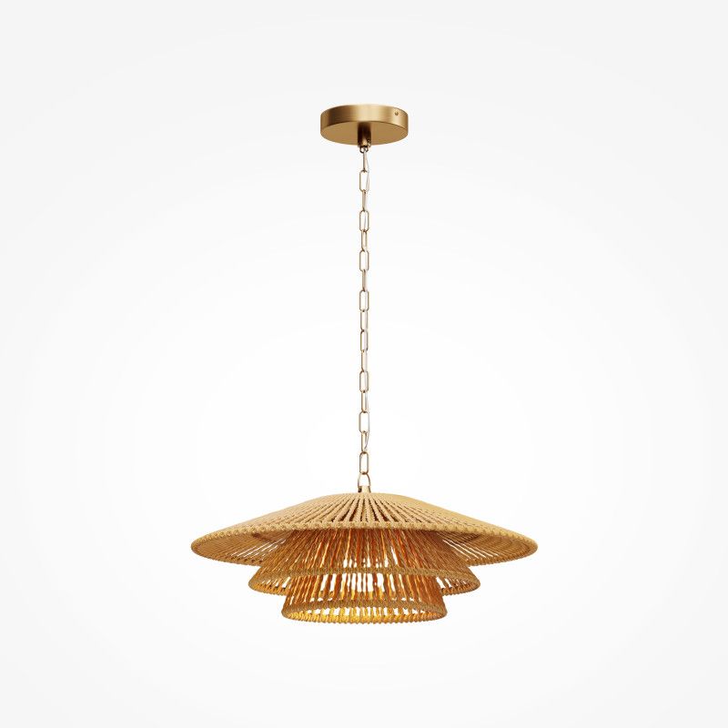 Подвесной светильник 45*45*214,5 см, 1*E27*60W, Maytoni Costa MOD394PL-01BS, латунный