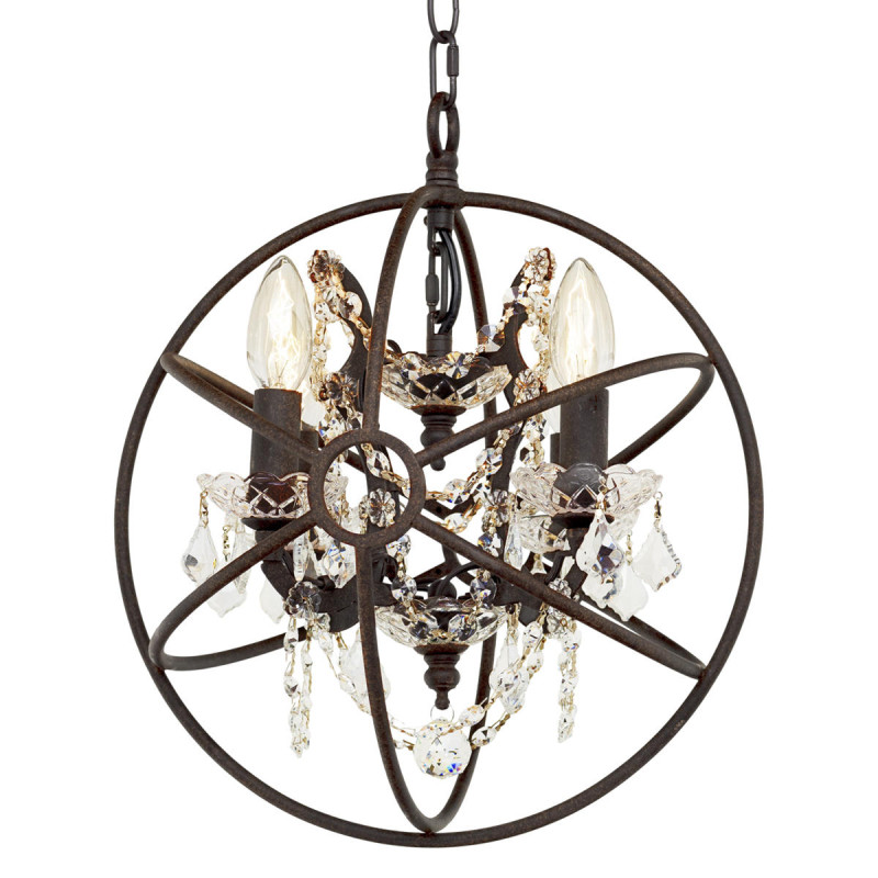 Люстра 40 см Loft IT Crystal Orb Loft1897/4 коричневый