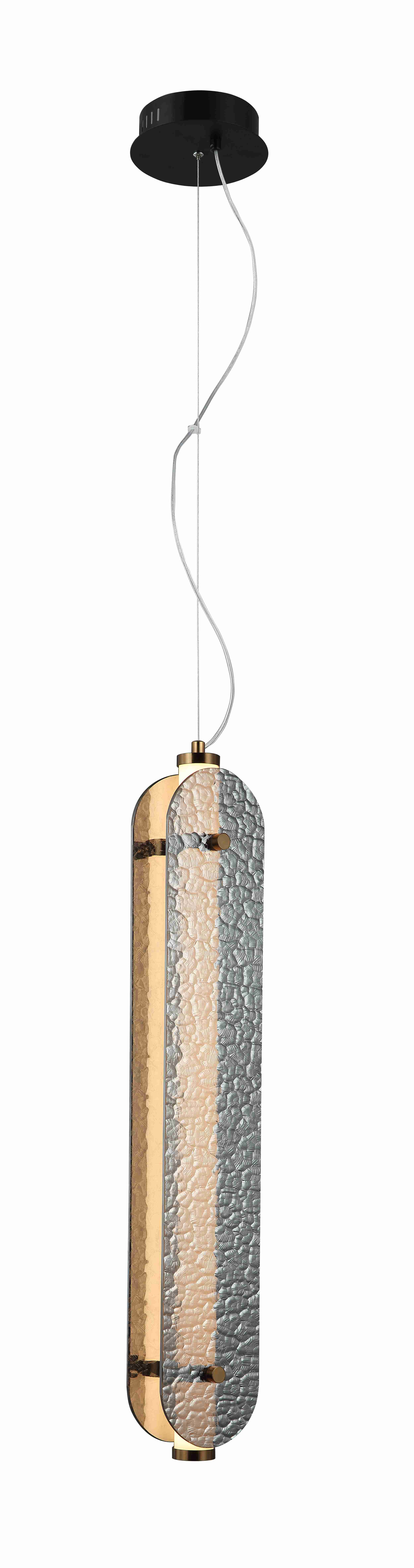 Люстра 120*70*1750, LED, 22W 3000K NewRgy LED 8371MDM-2M SG BLACK+SMOKY GREY, BLACK+SMOKY GRAY