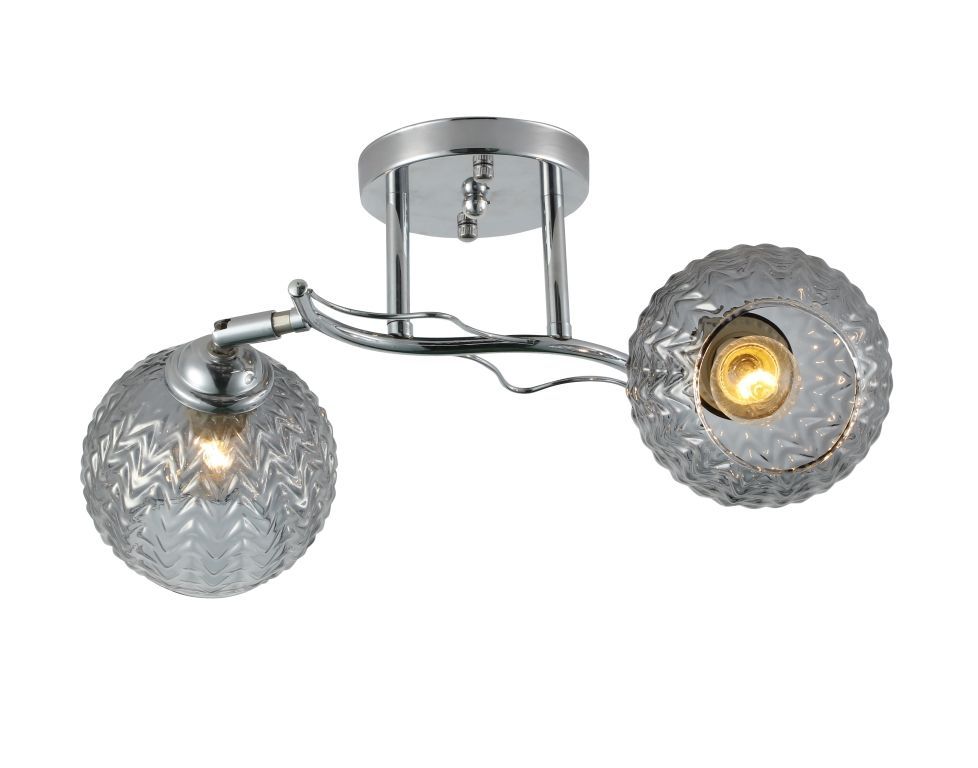 Люстра L430 x W260 x H220, мм, 2*40W (80W), CHROME (Хром) Sfera Sveta 06504/2 CHROME