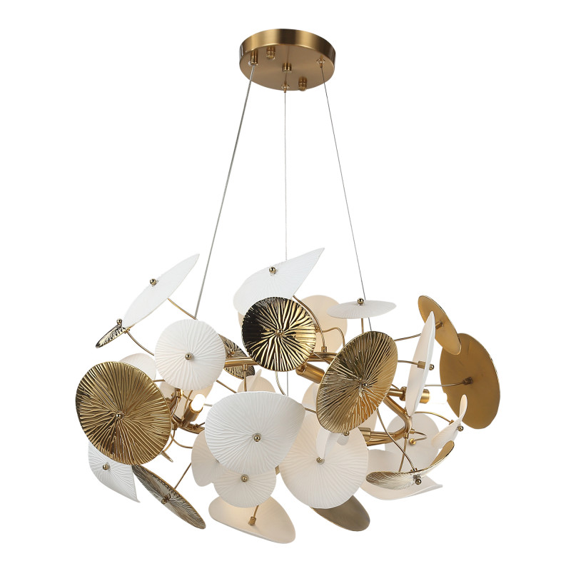 Светильник подвесной DAHLIA 6*G9*5W 4000K ST LUCE SL1518.303.06 латунь