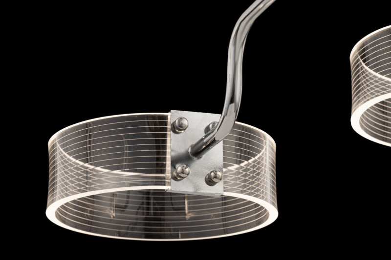 Потолочная светодиодная люстра Freya FR6039CL-L64CH, 48W LED, 4000K, диаметр 75 см, хром