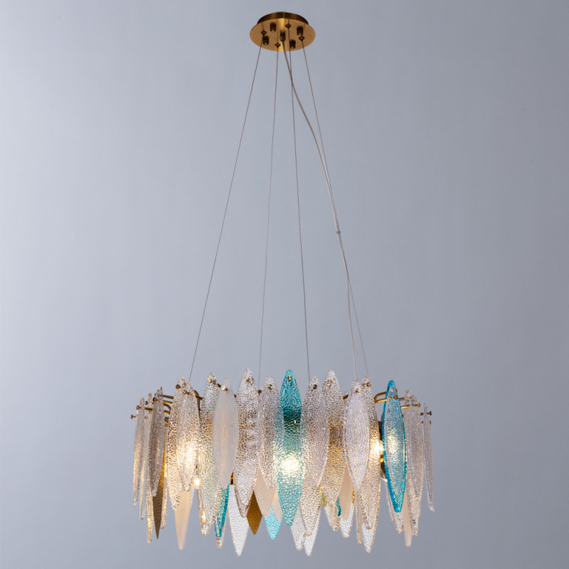 Подвесная люстра Divinare Amelie 6002/01 SP-8, диаметр 60 см, золото