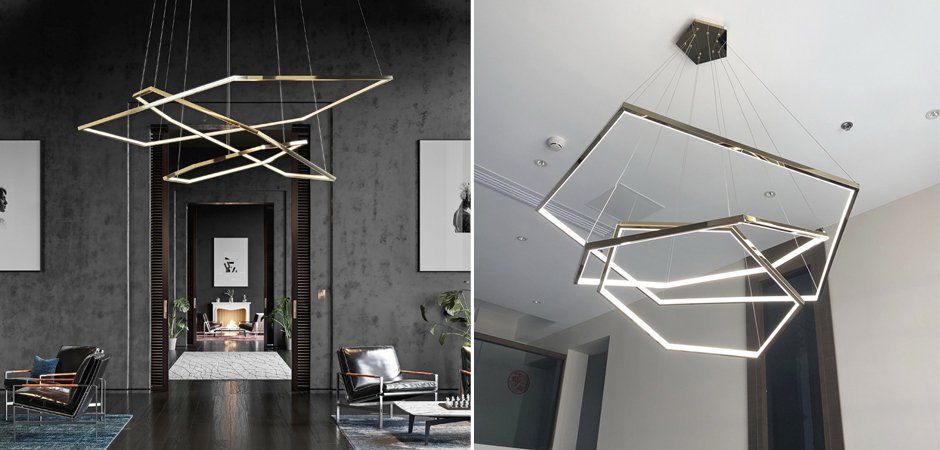 Подвесная люстра Vesanto Cameron Design House D40+50+60+70+80+90+100+110+120+150 **500 см, 10*LED*100W, 4000K, ImperiumLoft 40.2477, Золотистый