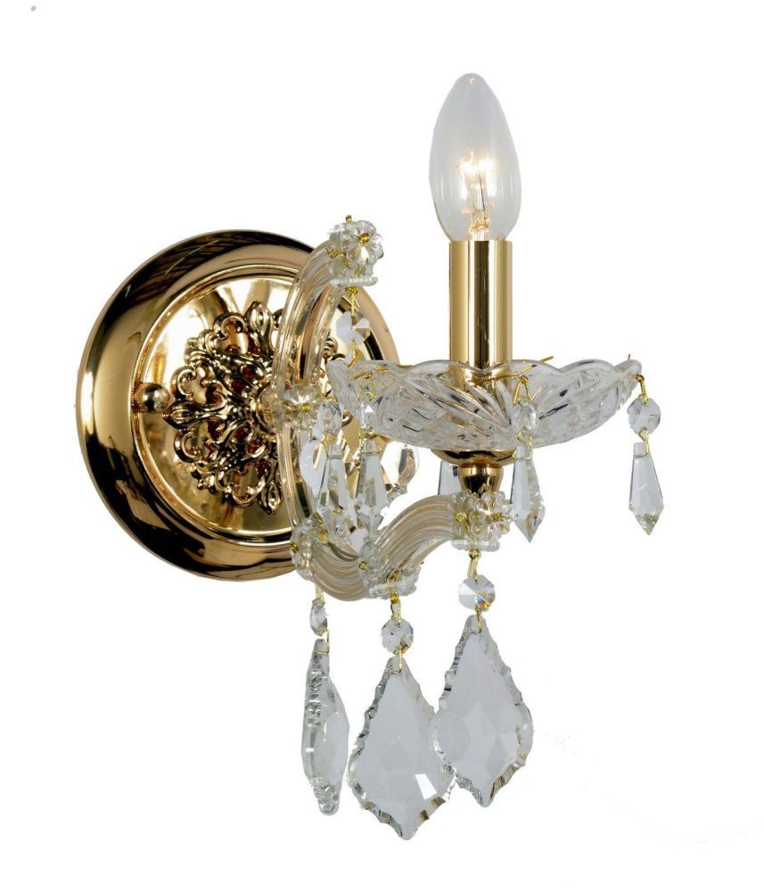 Бра *24*32 см, 1*E14*40W, Dio D`arte Diamante Diamante E 2.1.1.600 G, Золото