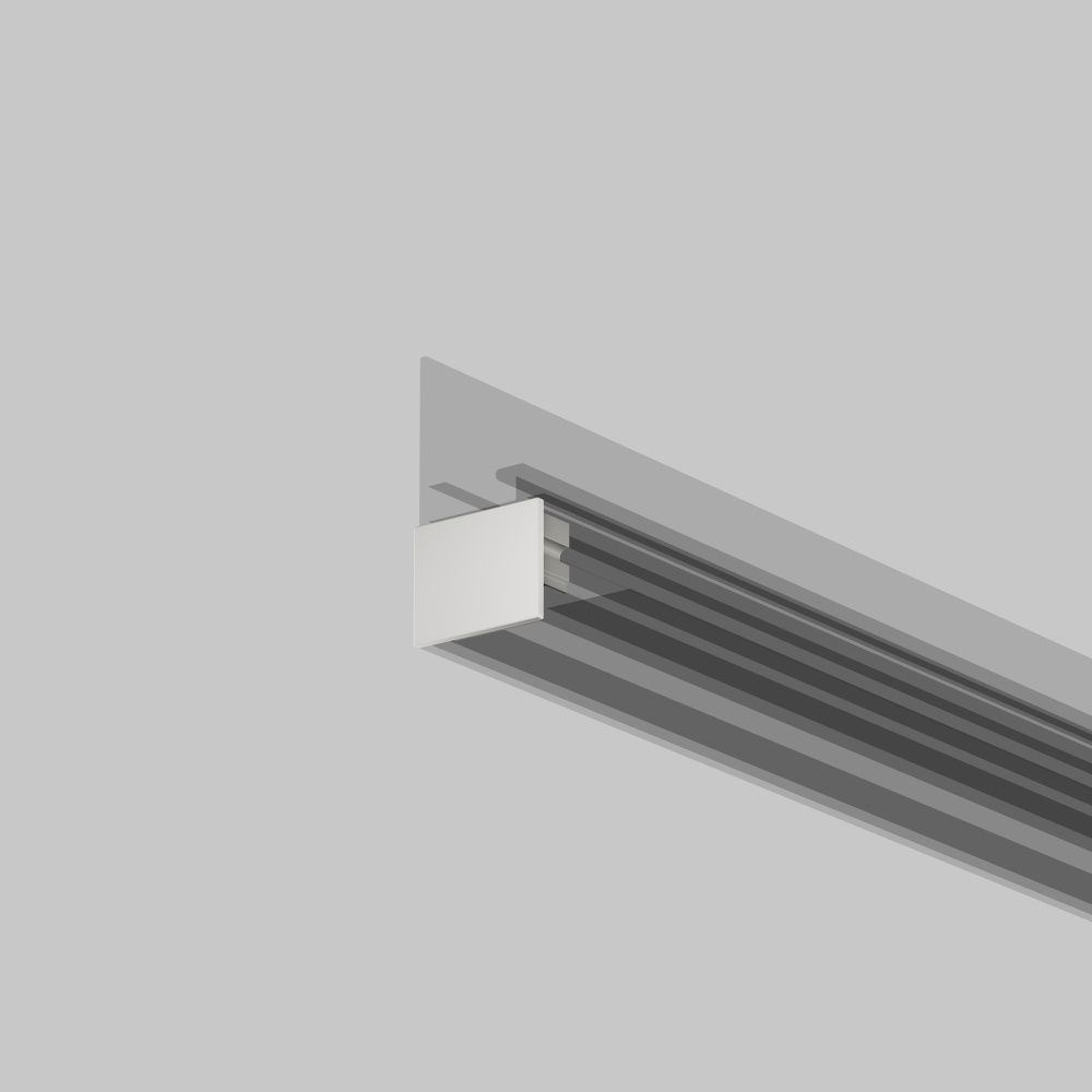 Комплект заглушек (для профиля 26×30) 2 шт., ALM-2630-EC 642053, 1*2*1 см, Maytoni Led Strip 642053, Белый