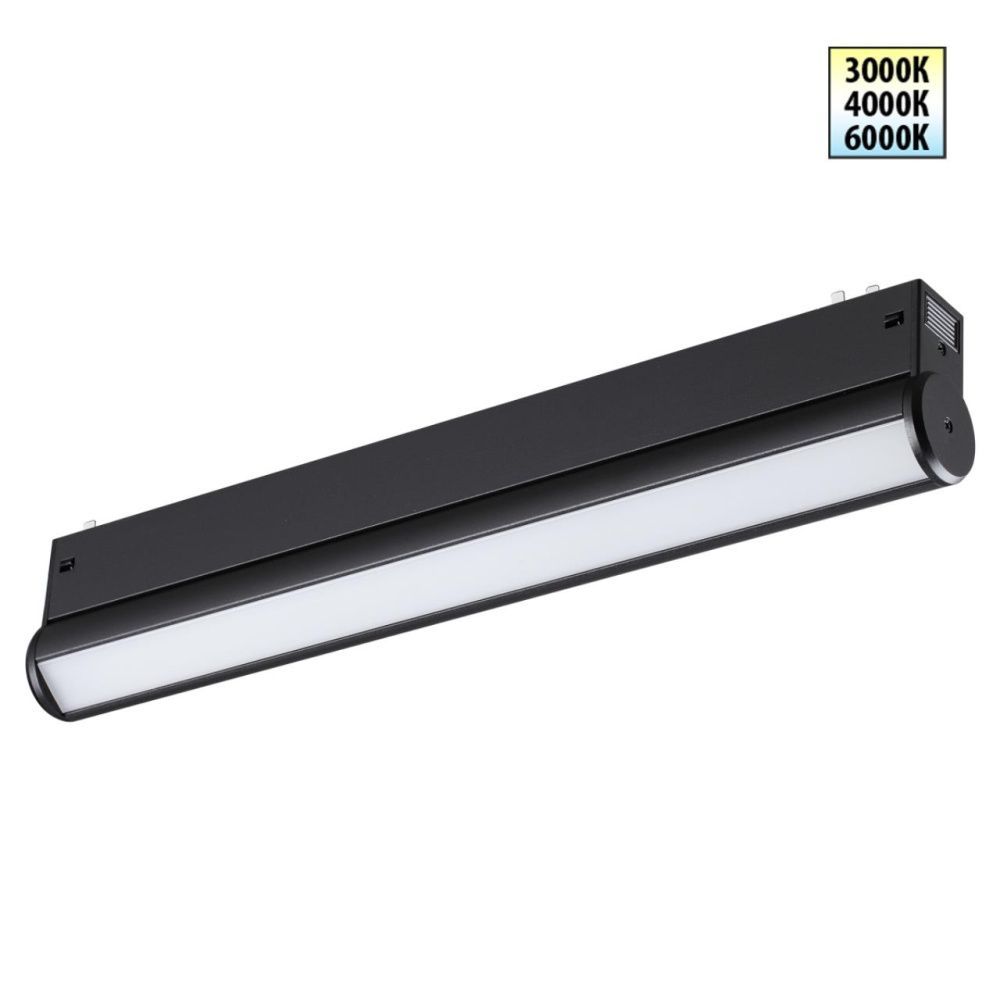Cветильник  33,4*3,3*6 см, 1*LED*18W, 3000/4000/6000K, Novotech VECTOR PORT 359952, черный,