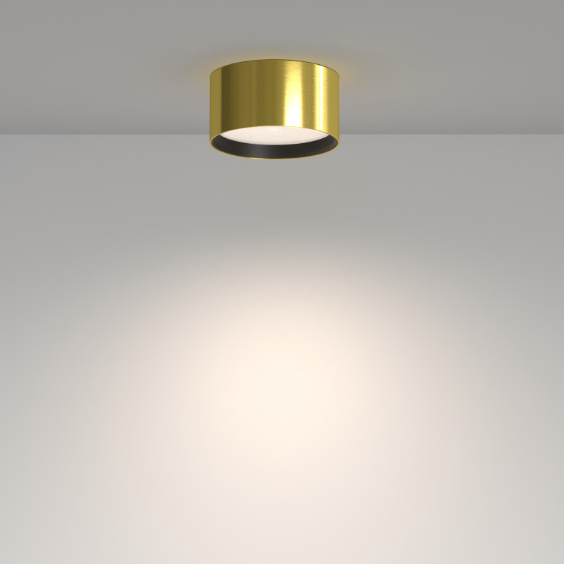 Светильник 12 см, 12W, 4000K, Maytoni Glare C091CL-12W4K-BS, латунь