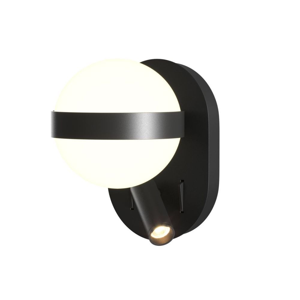 Бра 20 см, 9W, 3000K, Maytoni Dialogue MOD441WL-L8B3K, черный