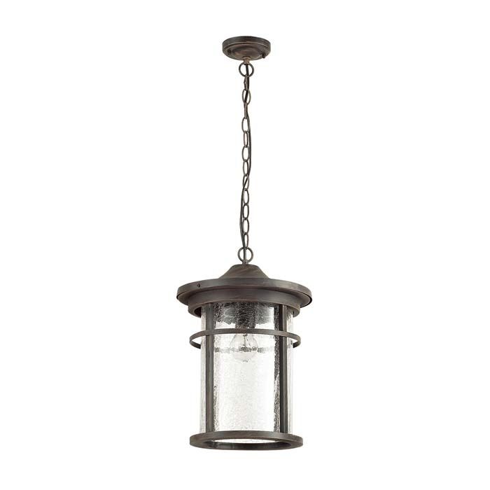 Уличный подвесной светильник Odeon Light Virta 4044/1 черный/патина