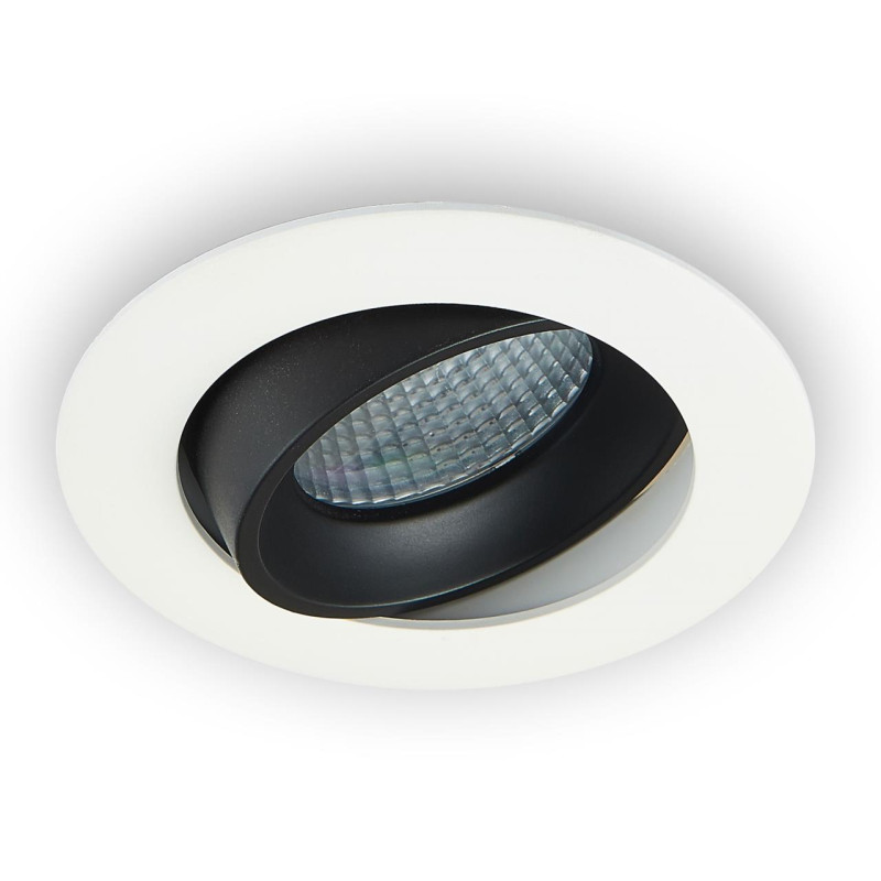 Встраиваемый светильник 9 см, 7W, 3500К Citilux Альфа CLD001NW4, белый-черный