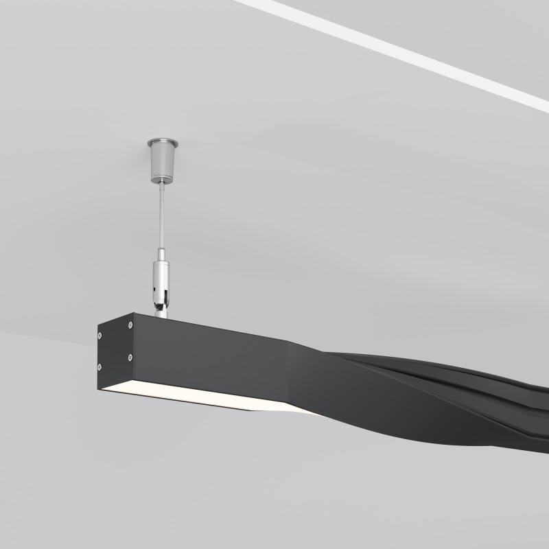 Радиусный профиль ALM-3535R-B-TR-90°-0.4M 3,5*3,5*40 см, Maytoni Led Strip черный