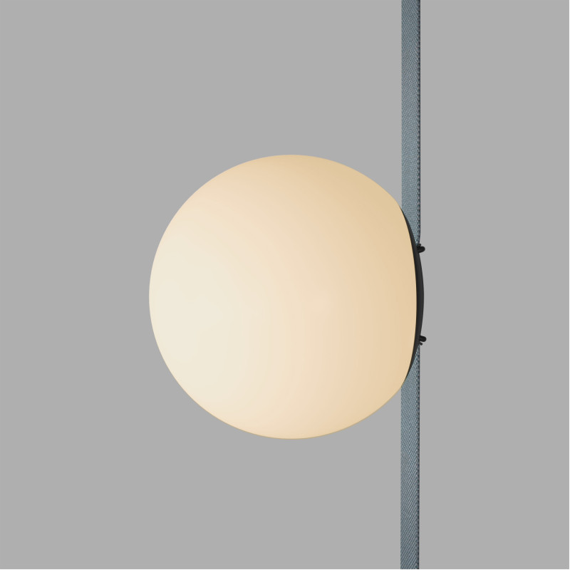 Трековый однофазный светильник 15 см, 10W, 3000K, Denkirs Belty Orb DK5551-BK, черный