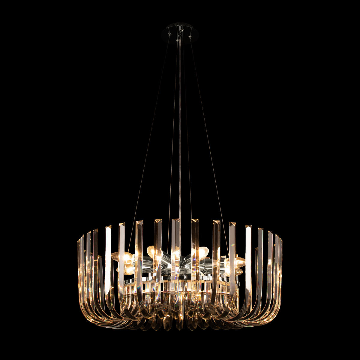 Подвесной светильник 60*25 см, 8*E14 LOFT IT Dakota никель 10300/600 Nickel