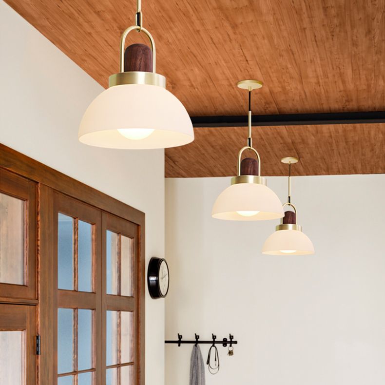 Подвесной светильник Arc Globe Шар D30 30*30*30 см, 1*E27*60W, ImperiumLoft 101295-26, Латунь, Дерево