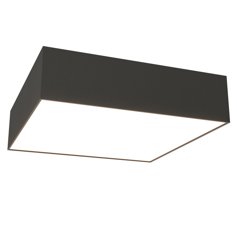 Накладной светильник 22*22*6 см, LED, 24W, 3000К, Maytoni Technical Zon C032CL-24W3K-SQ-B черный