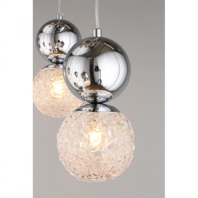 Каскадная люстра 58*50-150 см, G9, 5W, Aployt Violet APL.763.03.09, хром
