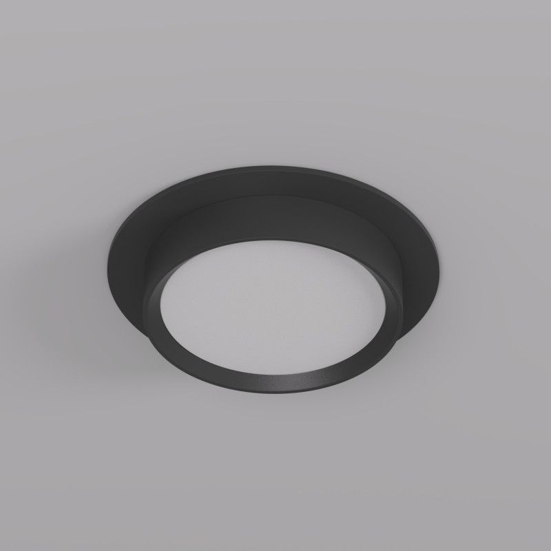 Светильник встраиваемый *11*4,5 см, 1*GX53*15W, Denkirs FLAT DK2090-BK, черный