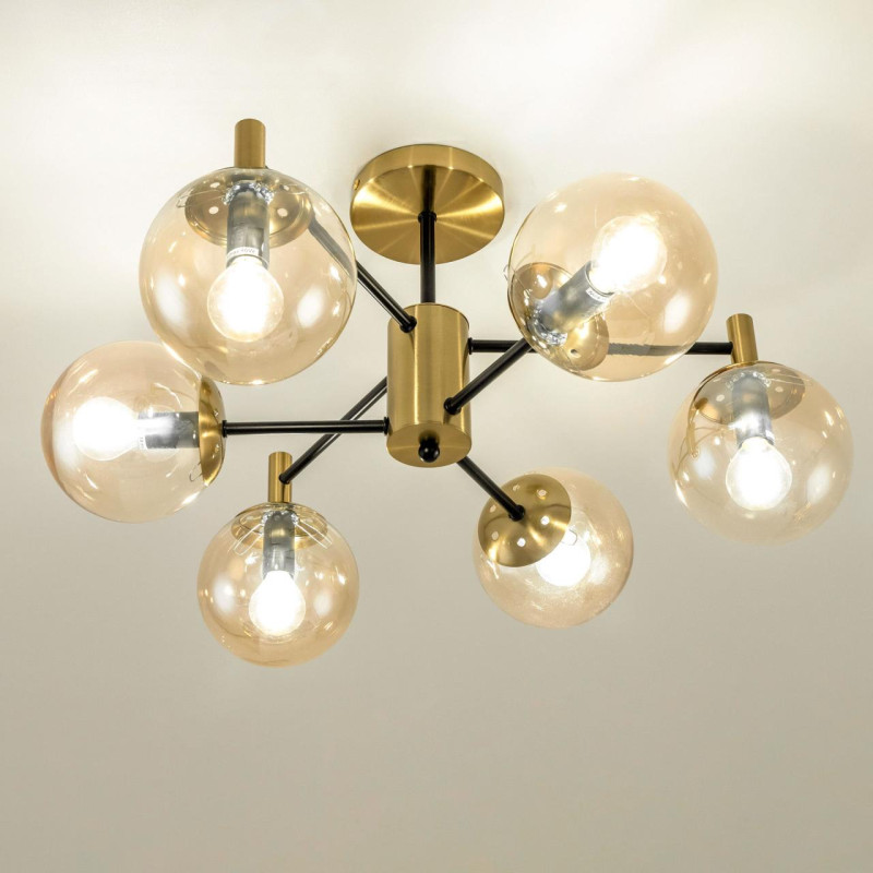 Люстра 54 см Citilux Шарлиз CL143163 бронза/черный