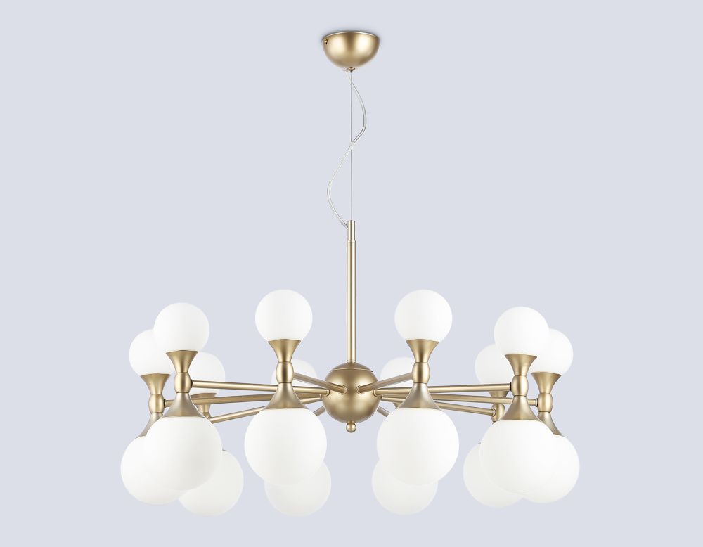 Подвесная люстра **46- см, 20*G9*28W, K, Ambrella Light High Light LH51051, золото