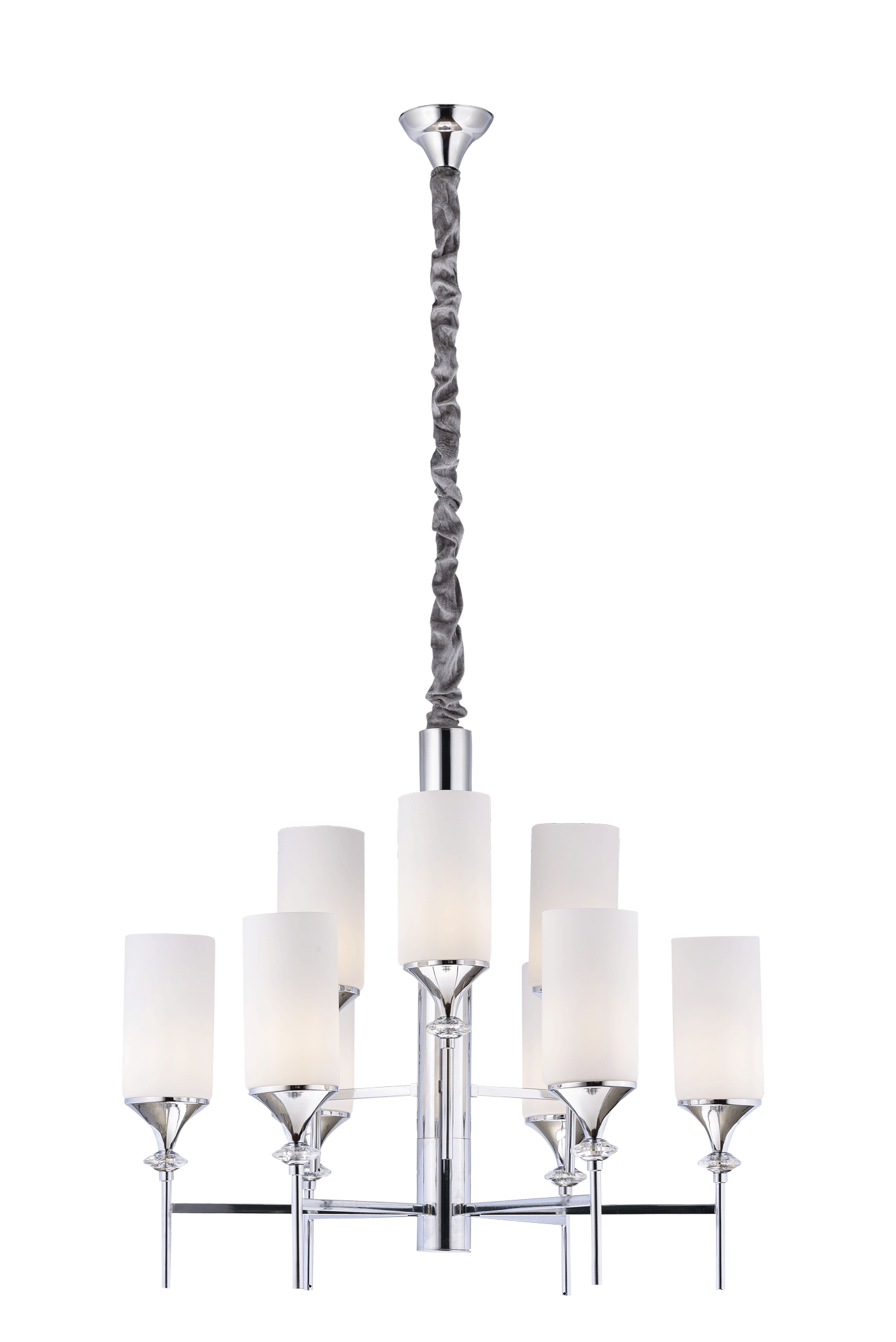 Люстра  700*650-1500, 9*E14, 40W NewRgy Модерн 8903/6+3CR CHROME, Хром