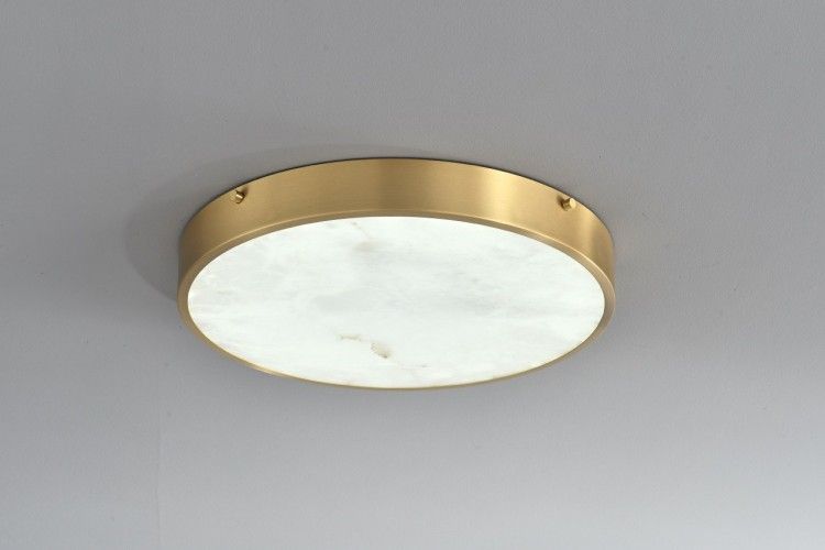 Светильник 30-5 см, 1*LED*24W, 3000K, Belfast Devon 3395-3 BR MB, Латунь