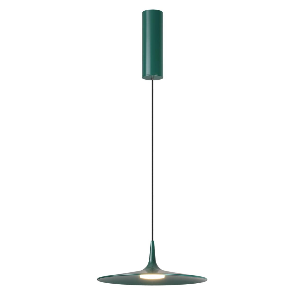 Уличный светильник  25*80 см, 1*LED*12W Odeon Light SOMBRA 7037/12L темно-зеленый